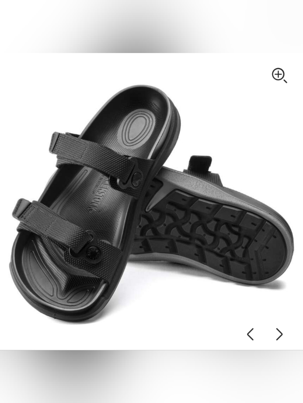 Birkenstock Sahara Futura Black Slide Sandals Ladies 9 or 40 - Picture 5 of 6